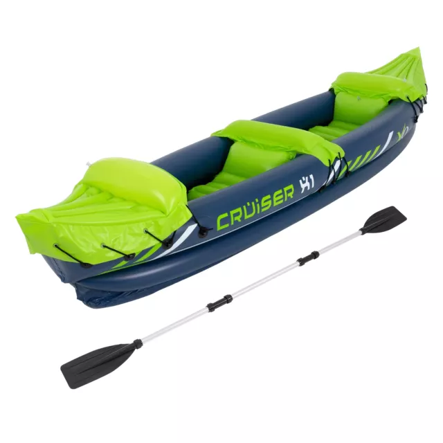 kayak hinchable de remo pesca buceo bote barco inflable 2 personas 318x80x55cm