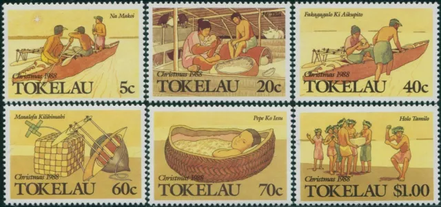 Tokelau 1988 SG165-170 Christmas set MNH