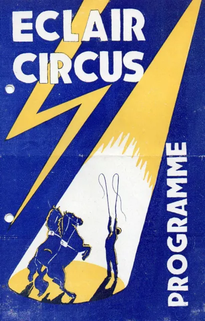 Programme de Cirque Cirque éclair en très bel état