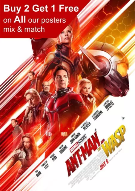 Antman And The Wasp 2018 Movie Poster A5 A4 A3 A2 A1