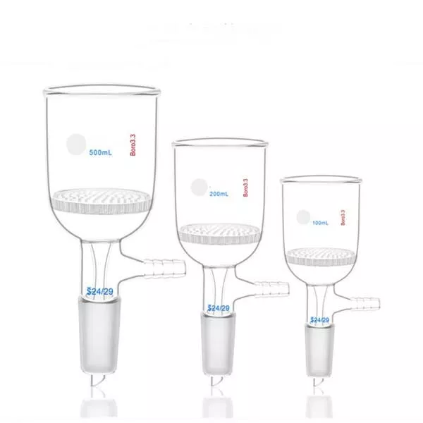 Buchner Suction Laboratory porous funnel filter Lab 30-500ml glassware Chemistry