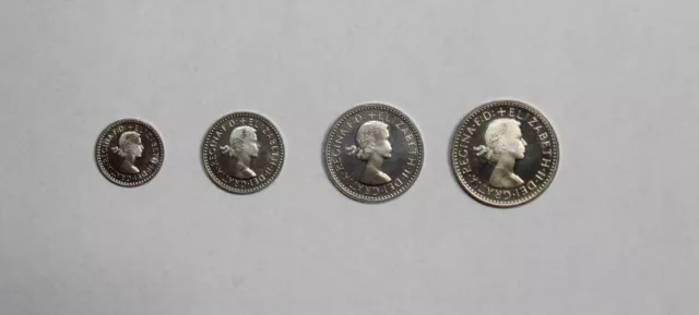 1970 Great Britain Maundy Money - Original 4 Coin Set ~ Rare ~ Elizabeth II