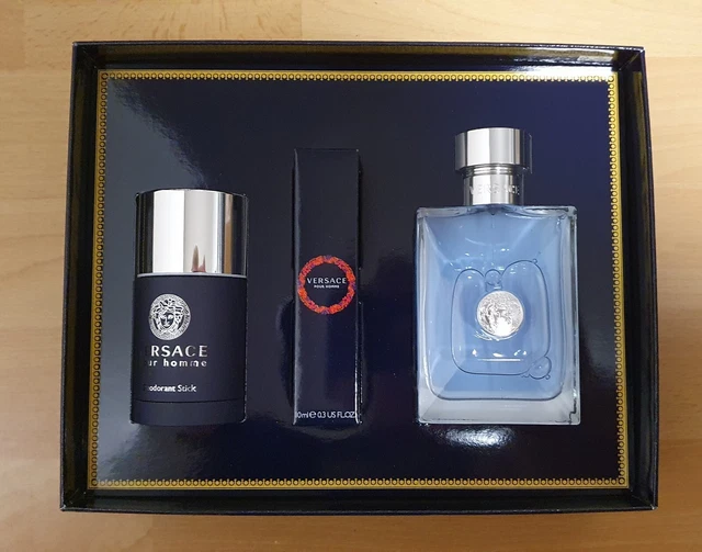 VERSACE Pour Homme Set 100 ml eau de toilette + desodorante 75 g + EDT 10 ml