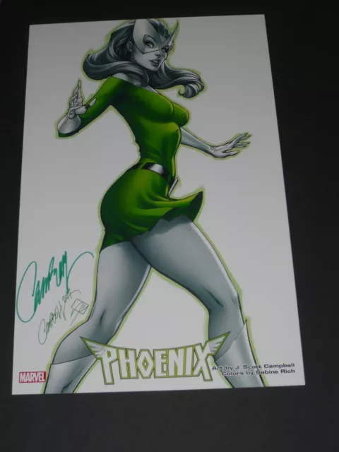 Phoenix Art Print #4 Signed By J Scott Campbell 11X17