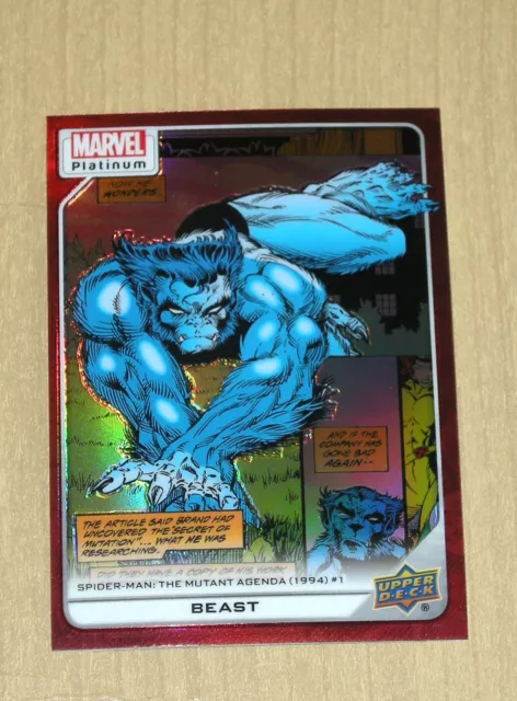 2024 Upper Deck Marvel Platinum RED Rainbow BEAST #188 SP