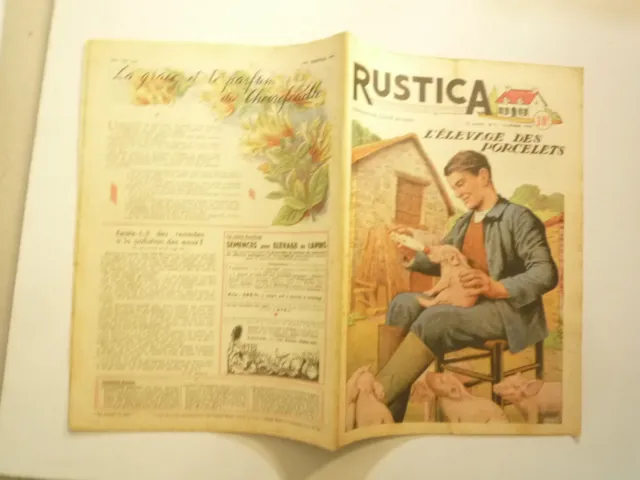 12 Fevrier 1950 N° 7 Rustica L'elevage Des Porcelets