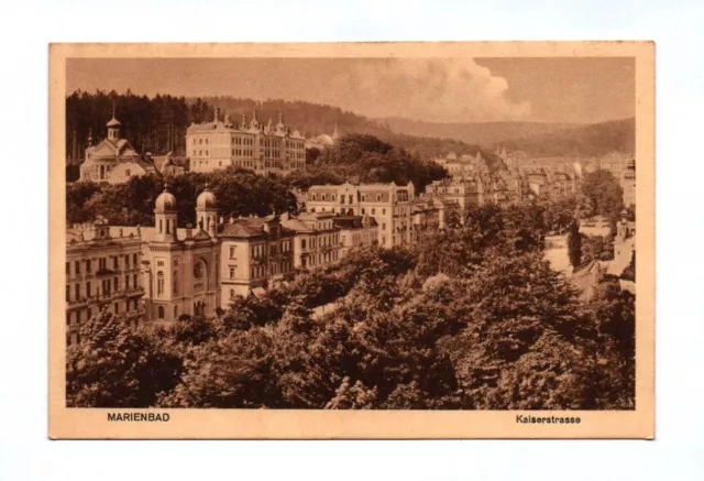 Ak Marienbad Kaiserstraße Marianske Franzensbad Repubblica Ceca