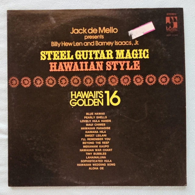 STEEL GUITAR MAGIC Hawaiian Style Barney Isaacs Jr Vinyl Record LP