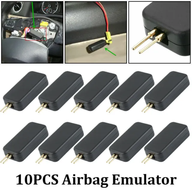 10x Strumento Emulatore per Auto Airbag SRS Riparazione Sistema Airbag Simulatore Diagnostica