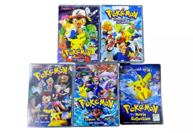 DVD Pokemon Complete TV Series Sea 16-20 VERSION USA 228 Episode English  Dubbed