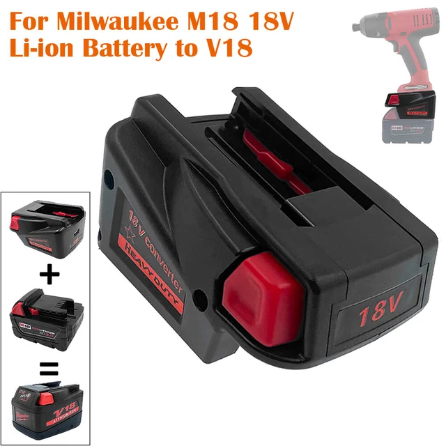 Akku-Adapter-Konverter Für Milwaukee M18 Lithium-Ionen-Akku, Dual