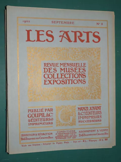 Les Arts revue mensuelle n° 8 sept 1902 TIEPOLO, Art allemand, Galerie CORSINI