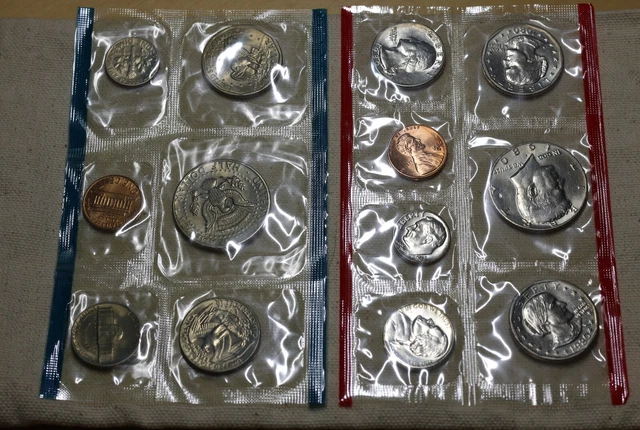 1980 P&D Mint Set with 1c - $1 MS Uncirculated US Coins in OGP Envelope