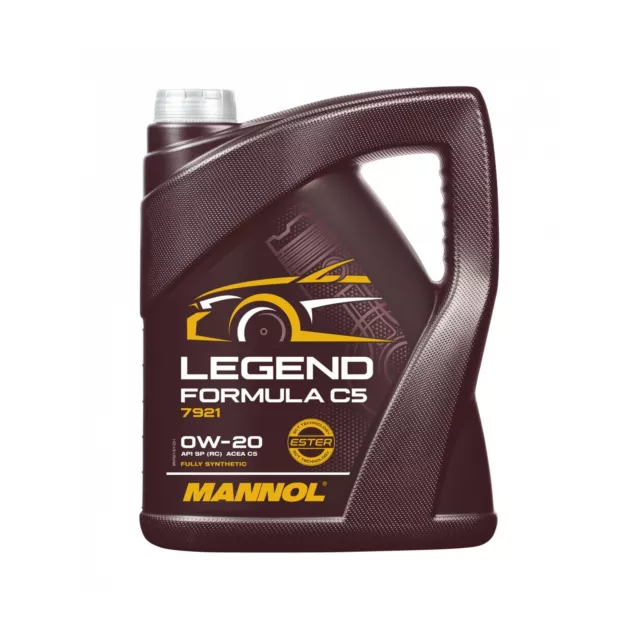 5L MANNOL Legend Formula C5 0W-20 Fully Synthetic Engine Oil Dexos 1,MB 229.71