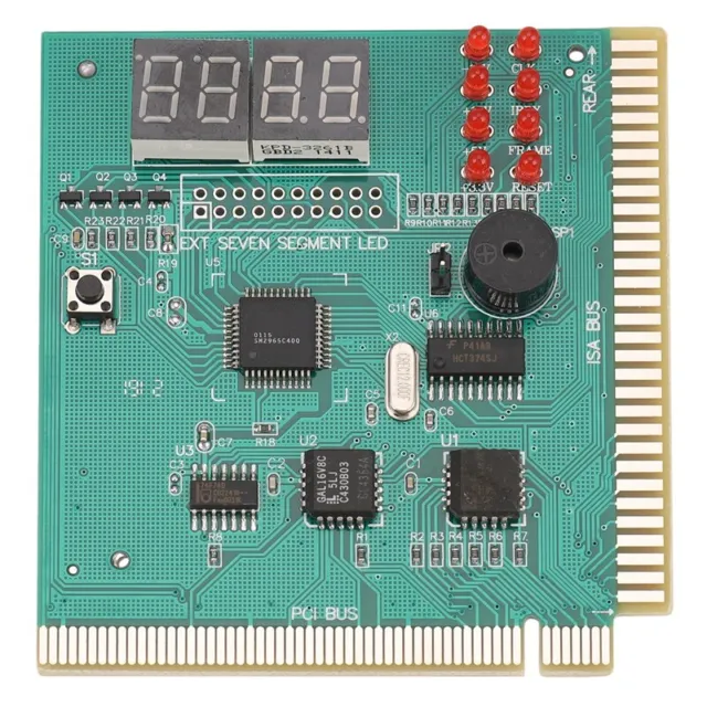 4X(Tarjeta PCI de DiagnóStico de 4 DíGitos Placa Madre de PC Analizador de 7466