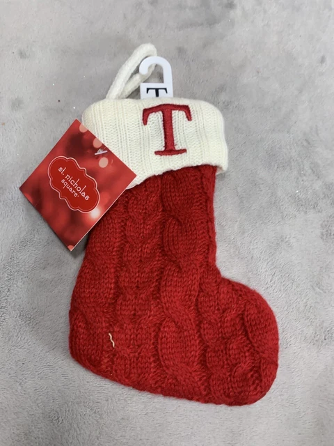 Christmas Pendant Decor Stockings Gift Holders Xmas Gift Letter T