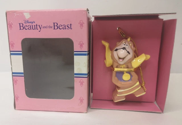 Vintage Schmid Disney Cogsworth Beauty & Beast Clock 3.5"  Figurine Ornament