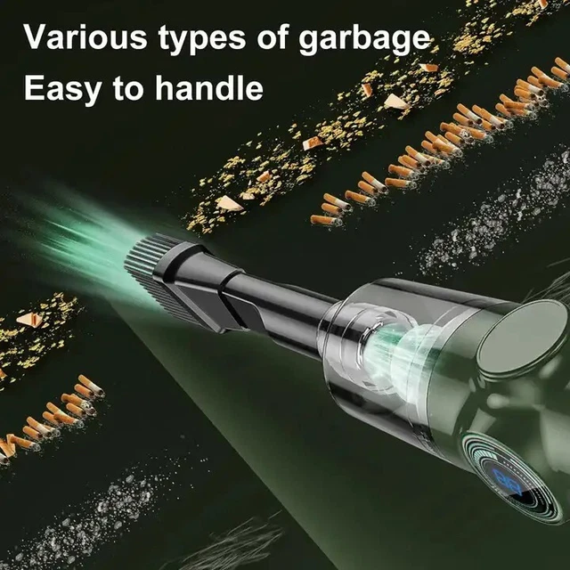 Mini Aspirapolvere Wireless Aspirabriciole Senza Fili Portatile 120W - Mini Aspirapolvere Per Auto E Casa 13KPA Aspirapolvere Per Peli Animali - Foto 14