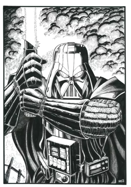 Dart Vader, Dart Feder, Guerre Stellari, Anakin Skywalker, disegno formato A3