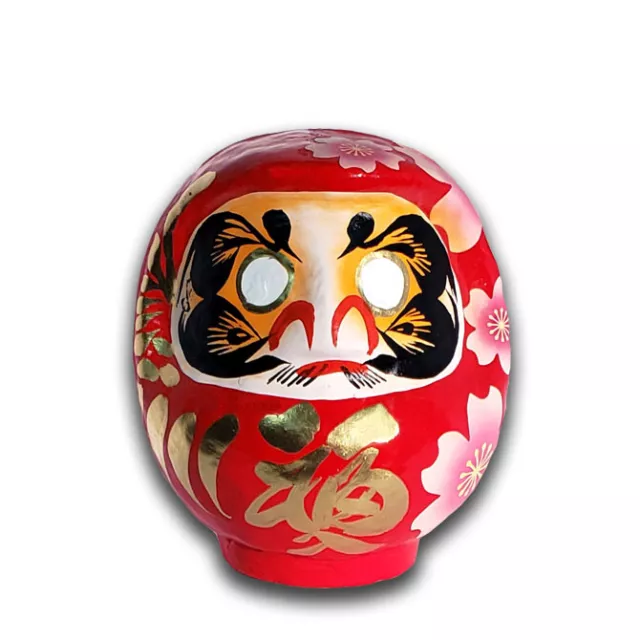 Japanese 1.75H Red Daruma Doll Wish Making for Good Luck SUCCESS, Made in  Japan