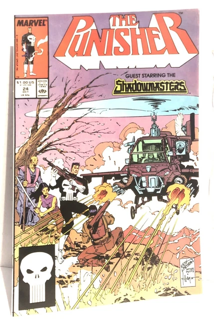 The Punisher Shadowmasters Larsen Baron Vol 2 #24 Marvel Comics Oct 1989