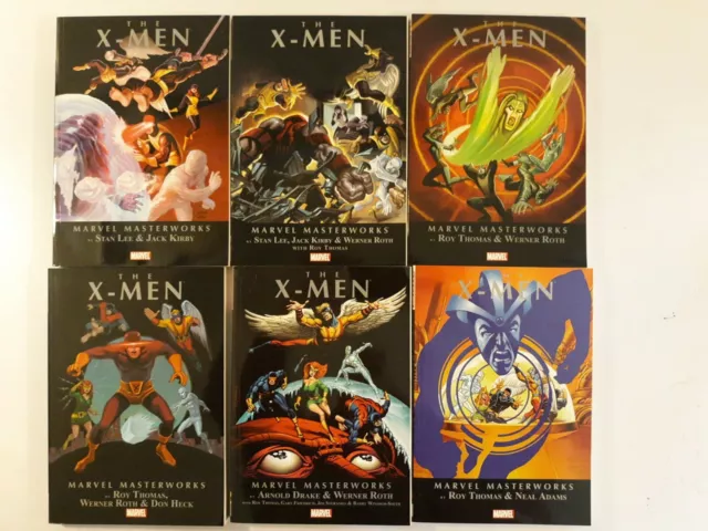 X-men Marvel Masterworks Volume 1 2 3 4 5 6 Tpb Vol paperback lot
