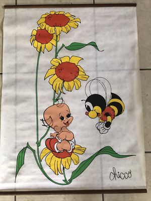 CHICCO ANNI '70 VINTAGE AFFICHE PRINT ARTE POSTER ART CARTA PERGAMENATA PRL 