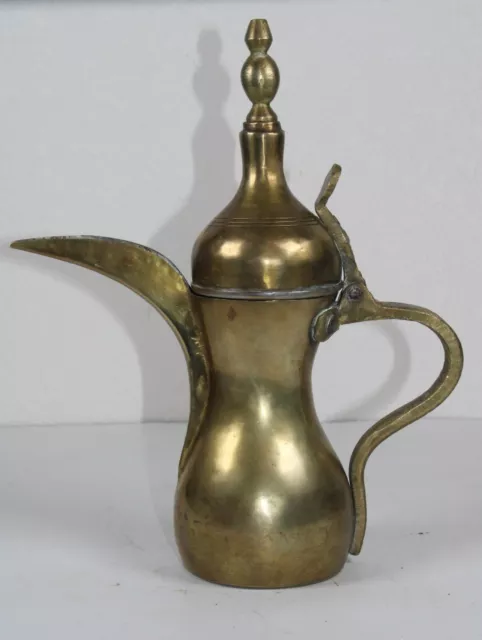 Antique Middle Eastern Persian Copper Brass Metal Teapot Ewer Water Pitcher