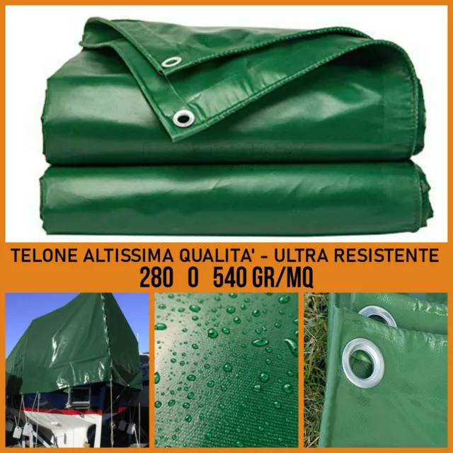 Telo Telone Occhiellato Impermeabile In Pvc Con Occhielli Ultra Resistente