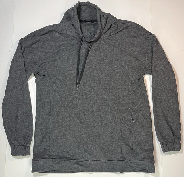 LULULEMON TWISTED AND Tucked Pullover Hoodie Sweater Womens 8 Gray Long Sleeve 22.00 PicClick
