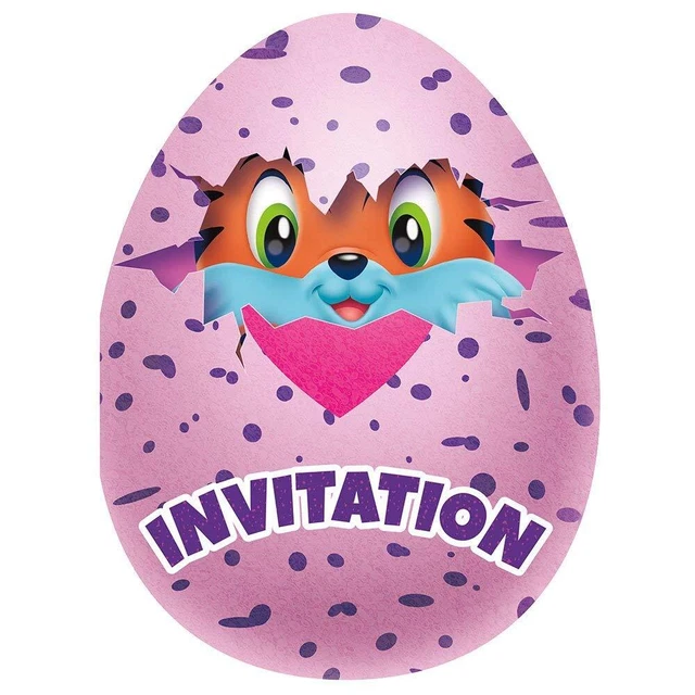 Hatchimals Personaggio Festa Inviti Misura Confezione 8 (SG24609)