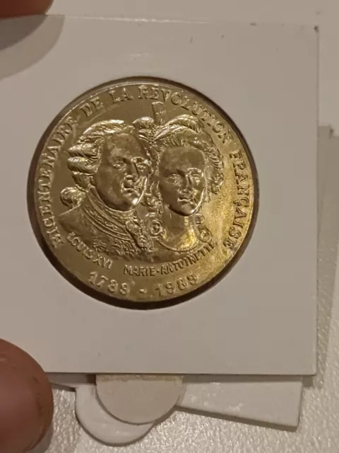 Médaille Bicentenaire Révolution Française Monnaie Paris Louis Xvi Marie Antoine