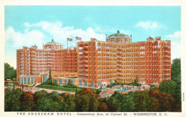 Postcard Washington DC Shoreham Hotel Connecticut & Calvert Vintage PC G5248