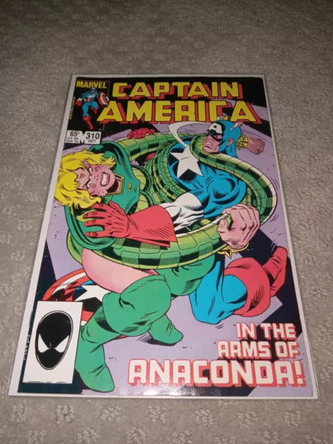 Captain America #310 1st Serpent Society App. Marvel 1985 Vf-Vf+
