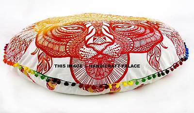 Indien Large Round Pillow Case Mandala Meditation Floor Cushion Cover Ottoman