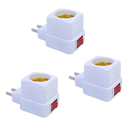 E26/E27 Socket Extension Adapter with SwitchPlug-in Light SocketConvert Outle...
