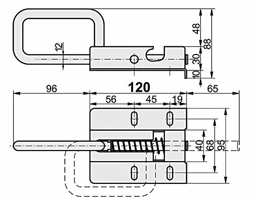 2 Stück Türriegel Edelstahl 304 - Abschließbarer Schieberiegel Für Türen & Fenster