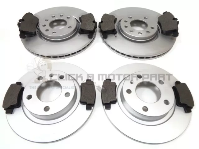 Vauxhall Corsa D 1.6 Turbo Vxr 06-14 Front & Rear Brake Discs & Pads Check Type