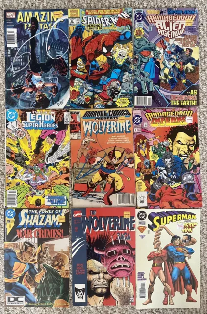 Huge Lot Of 63 Comics! Marvel DC Batman Spider-man X-men Wolverine Fantastic 4