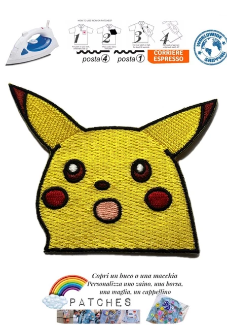 PATCH RAICHU POKÉMON toppa termoadesiva iron on embroidered elettro