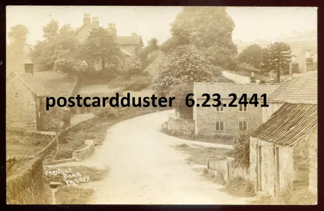 ENGLAND Fritchley 1910s Chestnut Bank. Real Photo Postcard by Burkinshaw