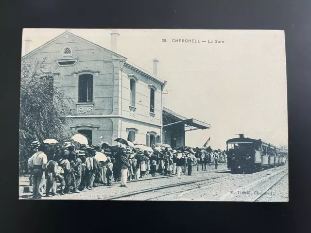 CP Cartes postales anciennes Algérie Cherchell vers 1910 Marabout & Mosquée