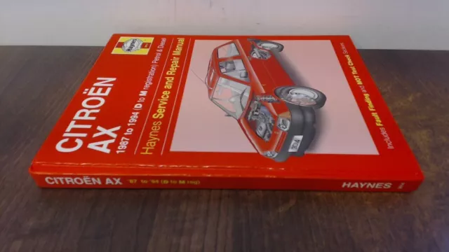 Citroen AX (Petrol and Diesel) Service and Repair Manual (Haynes