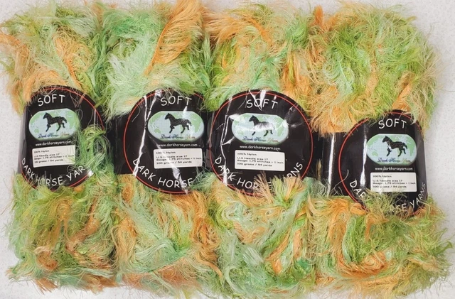 4 Dark Horse Soft Yarn 100 Grams Each Color 107