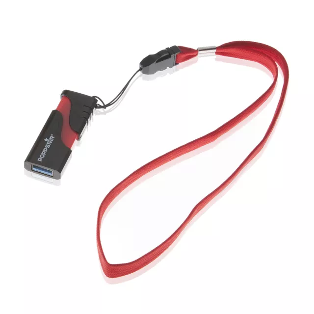 Poppstar - 1x Bracelet pour téléphone mobile, appareil photo numérique clé USB, 2
