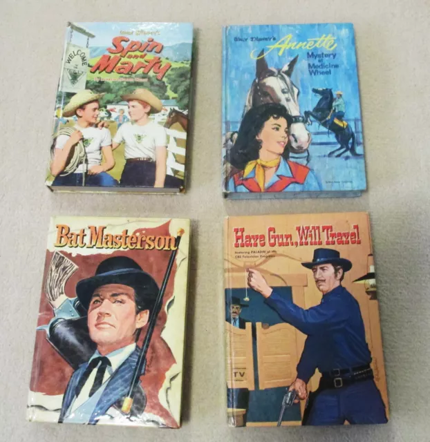 Four Television Books / 1960 / Walt Disney / Whitman / Annette / Bat Masterton+
