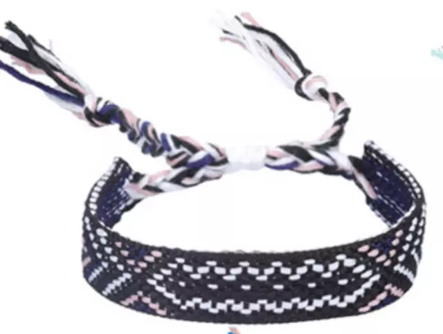 BOHO Men Women Handmade Cotton Braided Cord Hemp Beads Bracelet Wristband 1pc