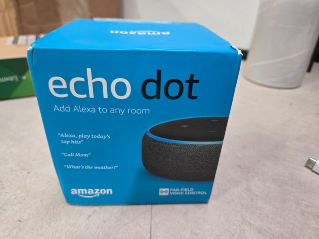 Amazon Echo Dot 3ª Generazione - Altoparlante Intelligente Con Alexa - Colore Antracite/Nero - Nuovo - 5