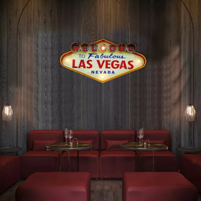 Welcome to Fabulous Las Vegas Nevada Neon Sign Creative Hanging Decor
