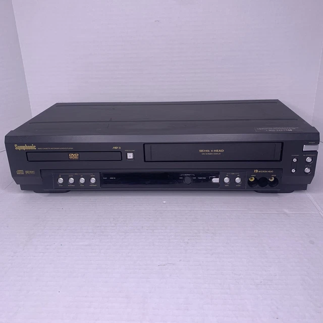 SYMPHONIC WF803 DVD VCR Combo VHS Player Recorder DVD WORKS VHS DOES